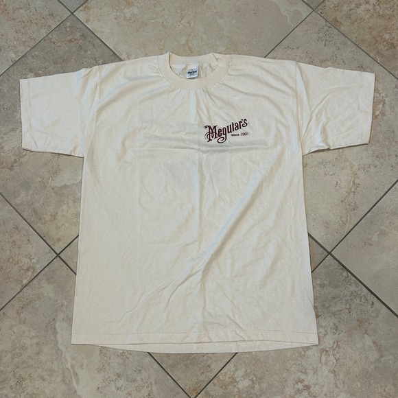 Vintage Meguiars BMW ACA LA Contest Shirt Mens XL White Huntington Murina USA